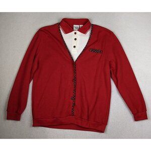 BAXTER & WELLS - WOMEN'S RED 2-FOR CARDIGAN SWEATER - SIZE L